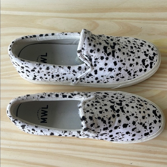 Madewell MWL  Real Fur Spotted Slip-On Sneakers - Picture 6 of 12